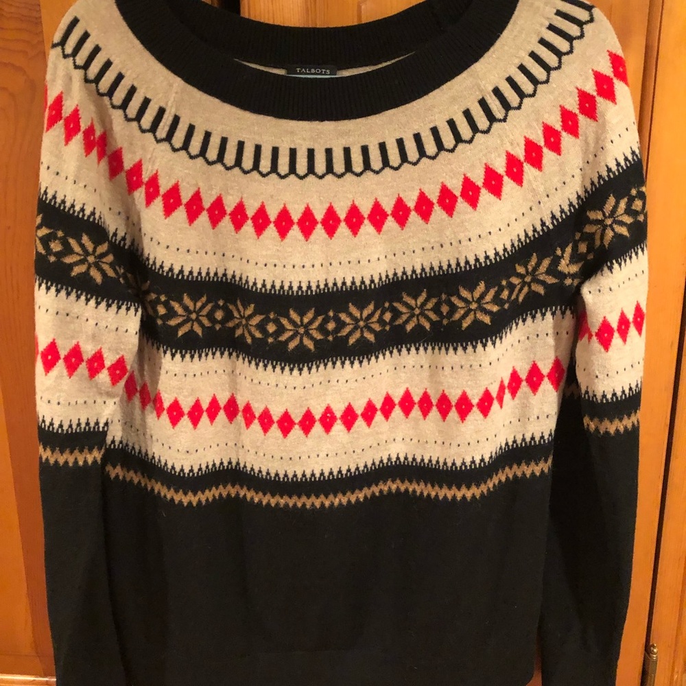 EUC Talbots Nordic Sweater. Large